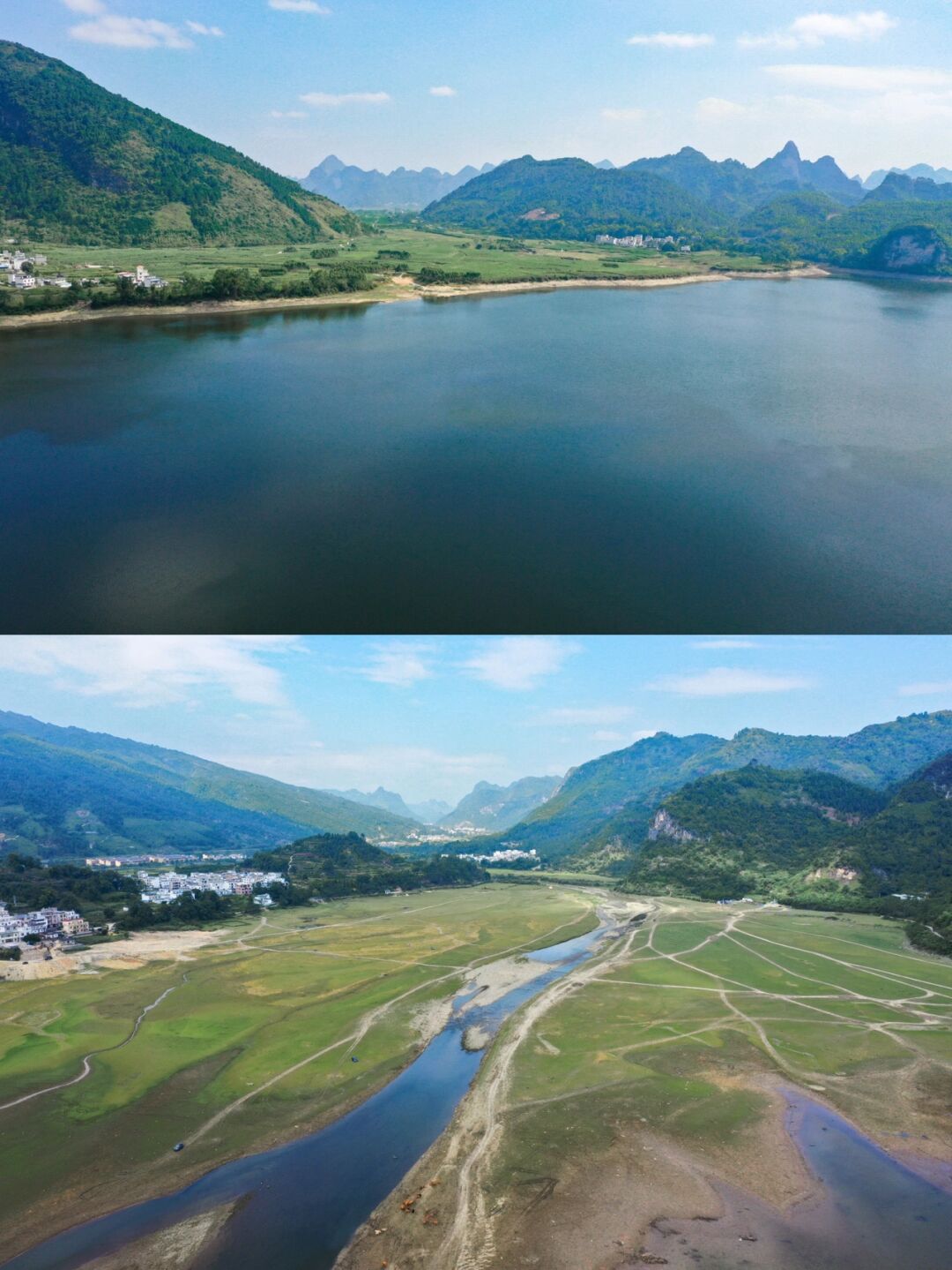 有着世界长寿乡之称的南宁市上林县位于西燕镇东敢村有一个东敢水库