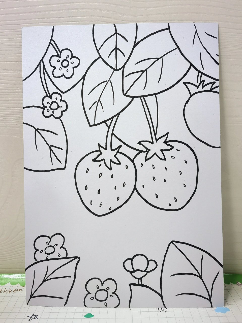 可爱的草莓简笔画儿童画 又是吃草莓91的季节喽