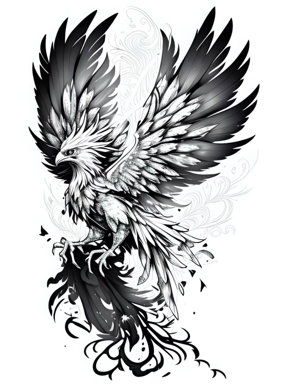 凤凰纹身tattoo合集 不同风格的凤凰 不死鸟