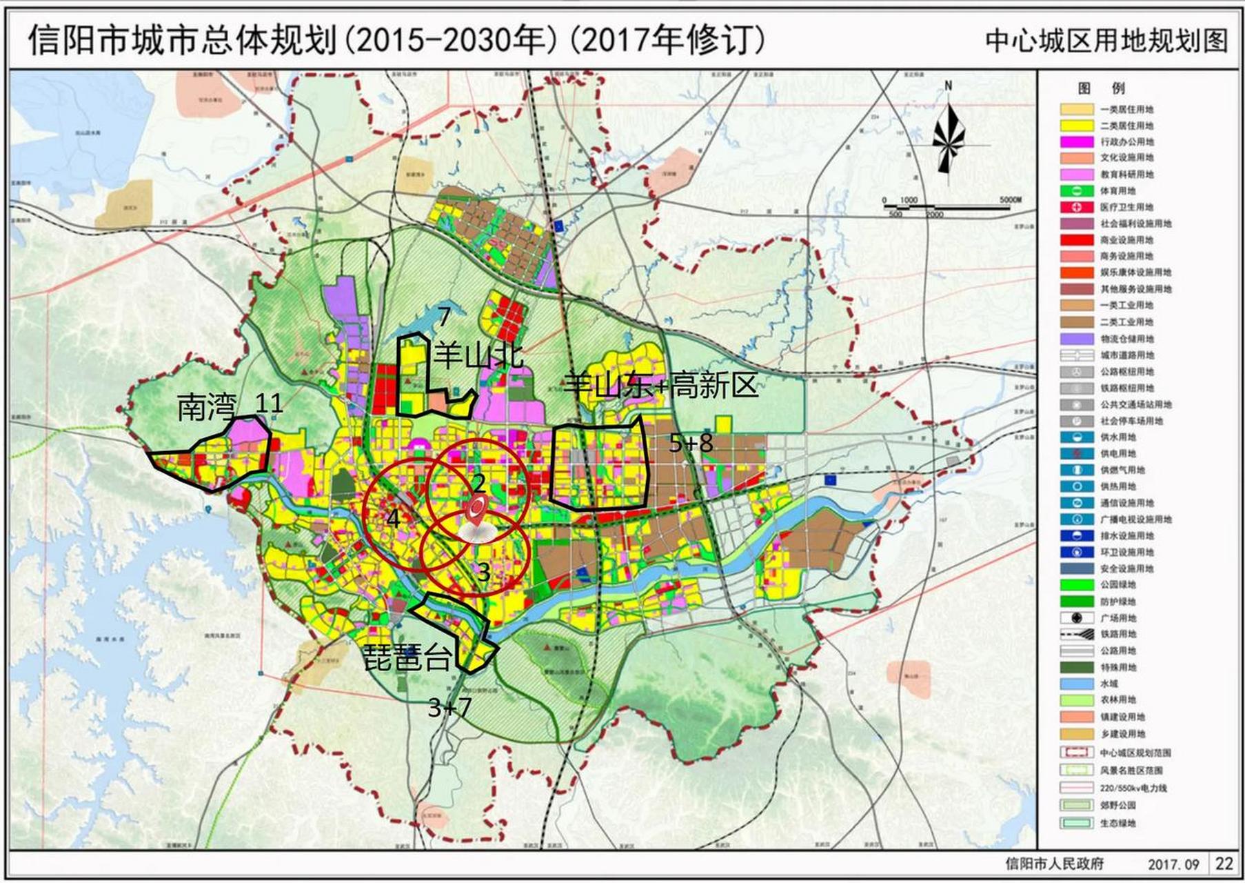 2010-2021年信阳市中心城区常住人口增量约40万人,合年均增约3.