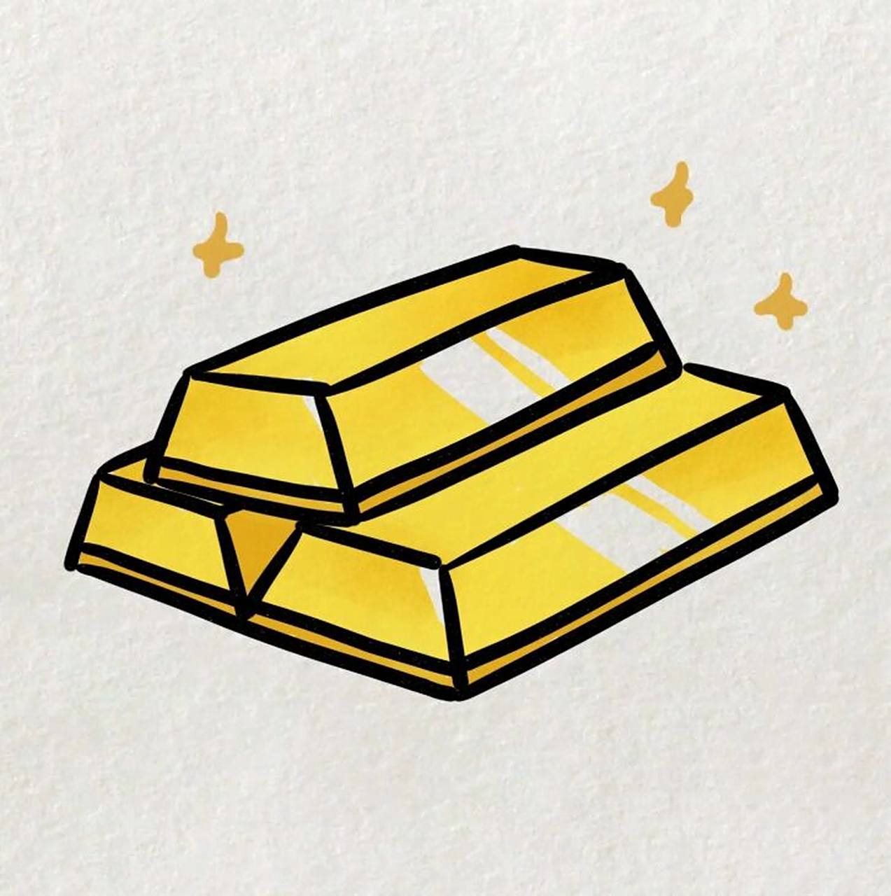 金条的简笔画教程