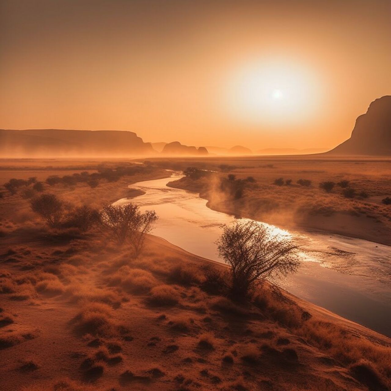 它让我们不由自主地想象,那大漠孤烟直,长河落日圆的景象会是怎样的呢