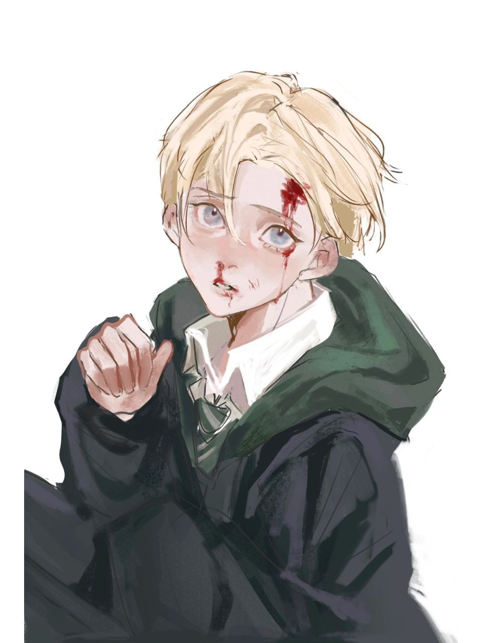 哈德/战损德拉科 这张是在友家,友手把手教我画的05
