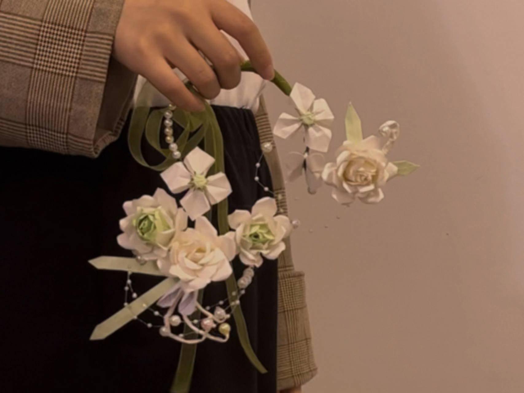 手捧花折纸|超详细手捧花95折纸教程来了