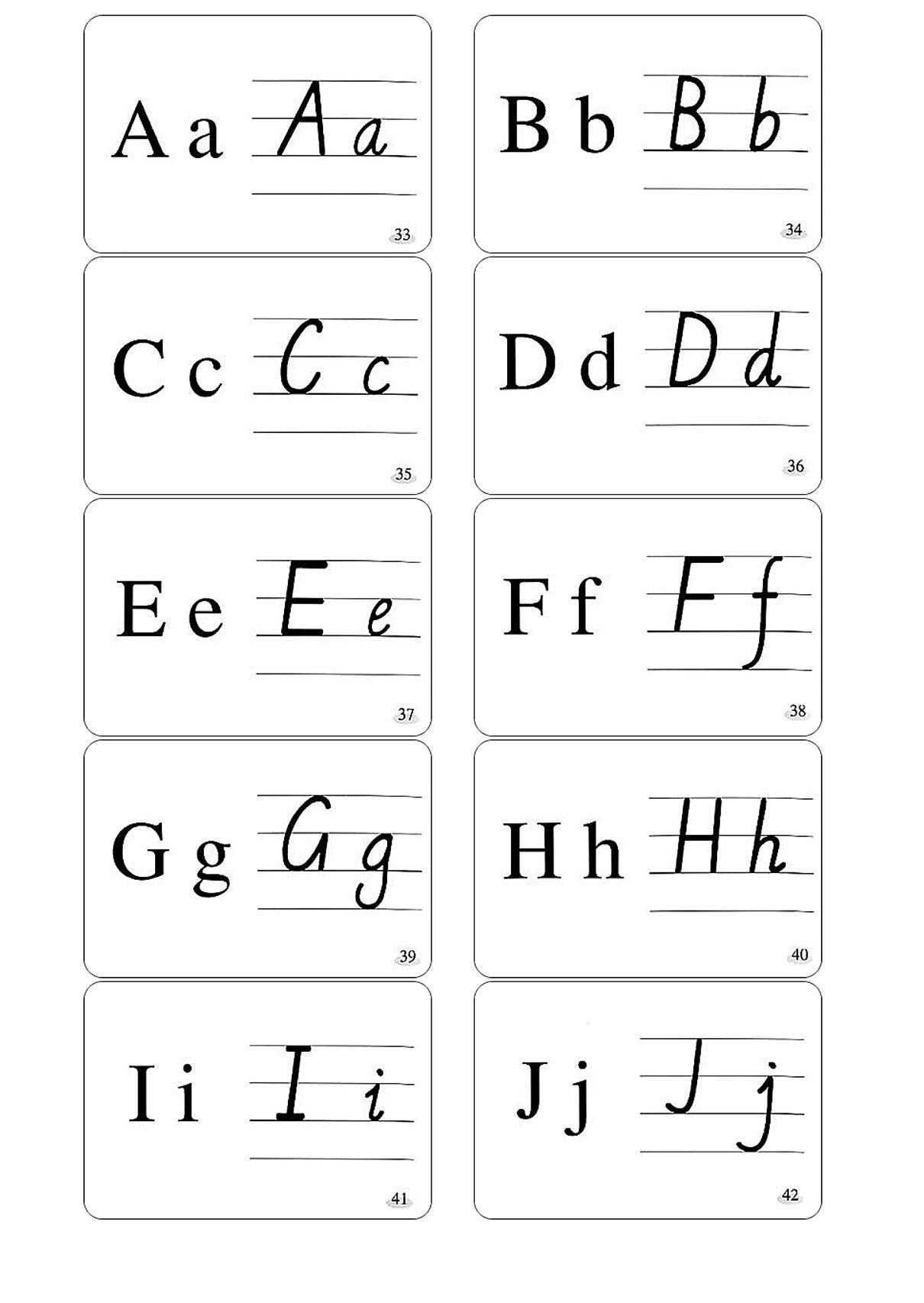 26个英文字母手写体90印刷体|英语必备  "妈妈9999,为什么课本