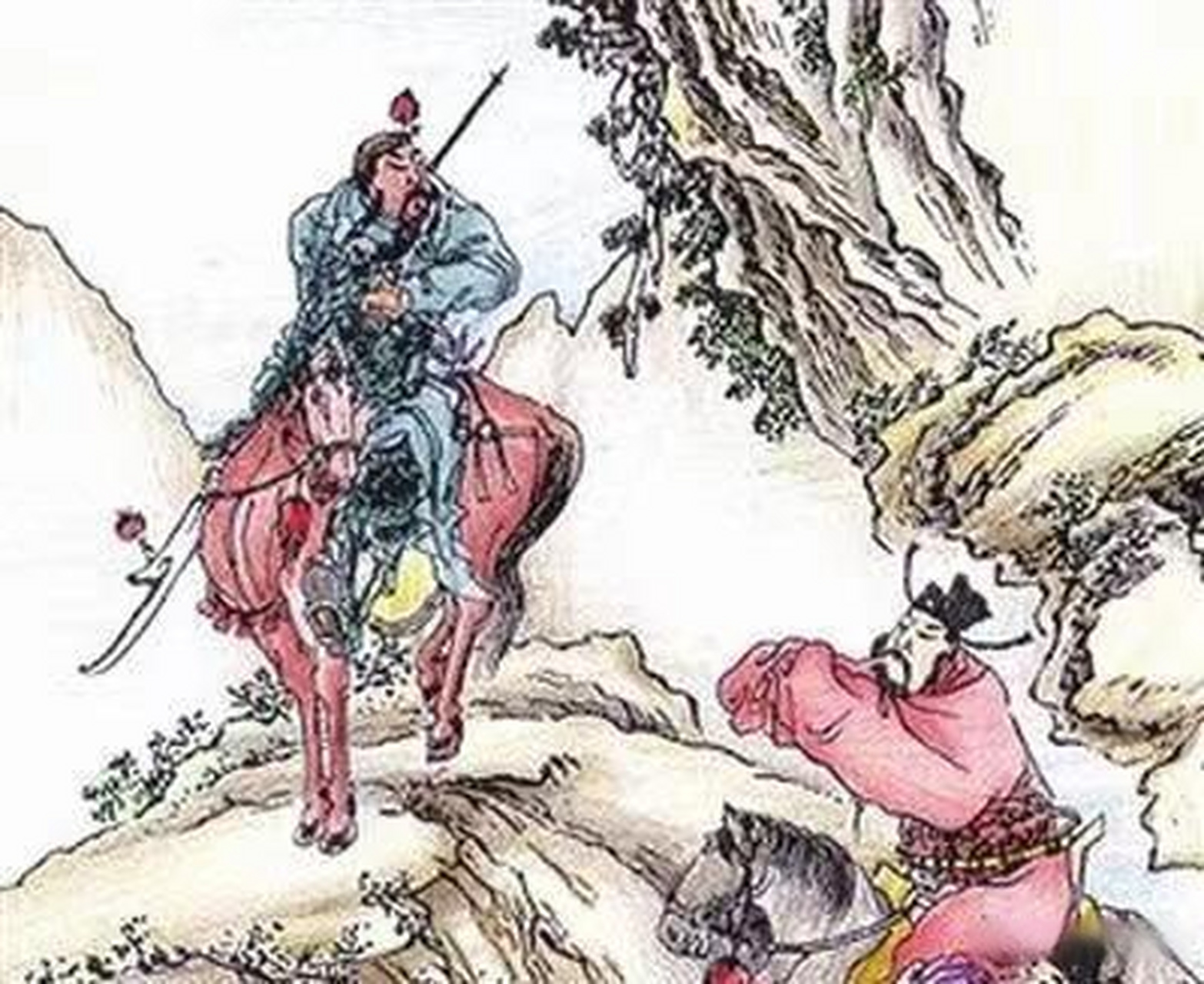 自古以来,人们总是把关云长塑造的高大无以复加,在华容道上,曹操跪地