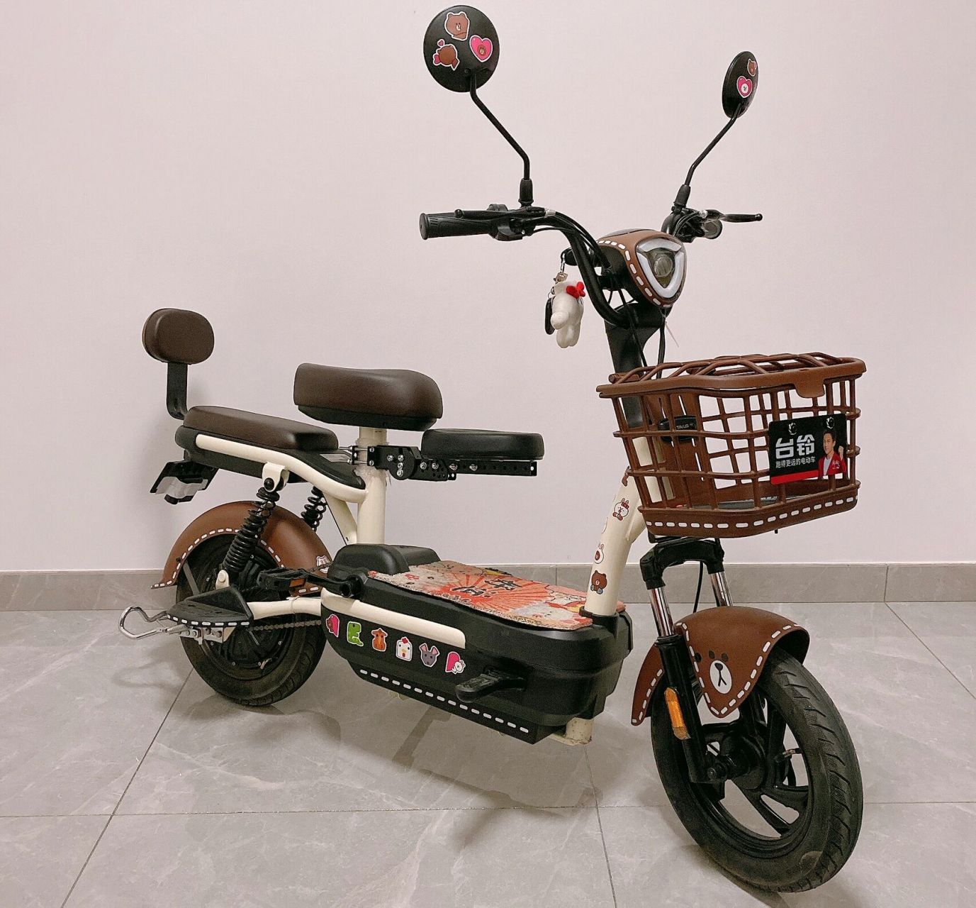 台铃电动车小金蜜(续航70km 到手1800送锁 头盔) 简单改造 轻松get网