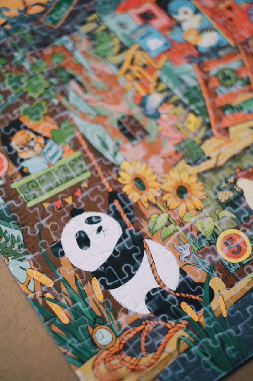 我的树屋邻居,弥鹿500片拼图挑战完成!已经买好