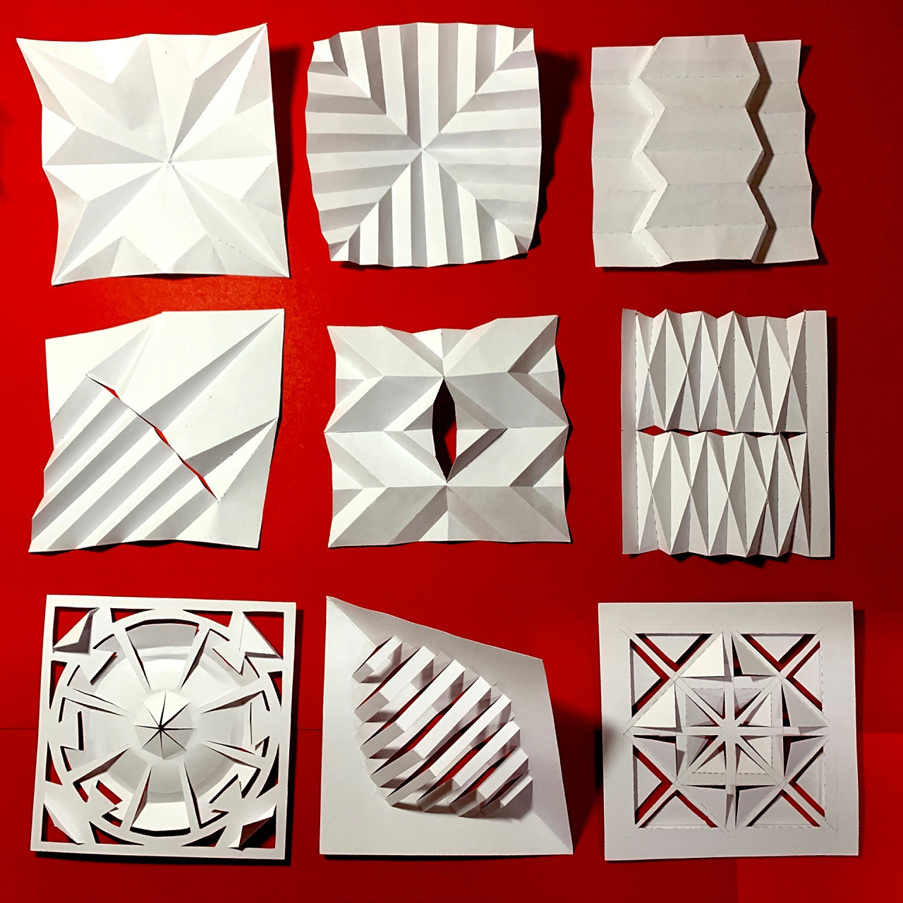 作业分享|半立体构成折纸 分享一个三年前/大一的构成作业(2020.