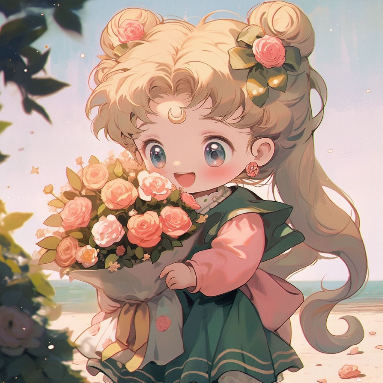 幸运头像 | 捧花少女,真的会带来幸运吗 不卑不亢,不慌不忙,越努力,越