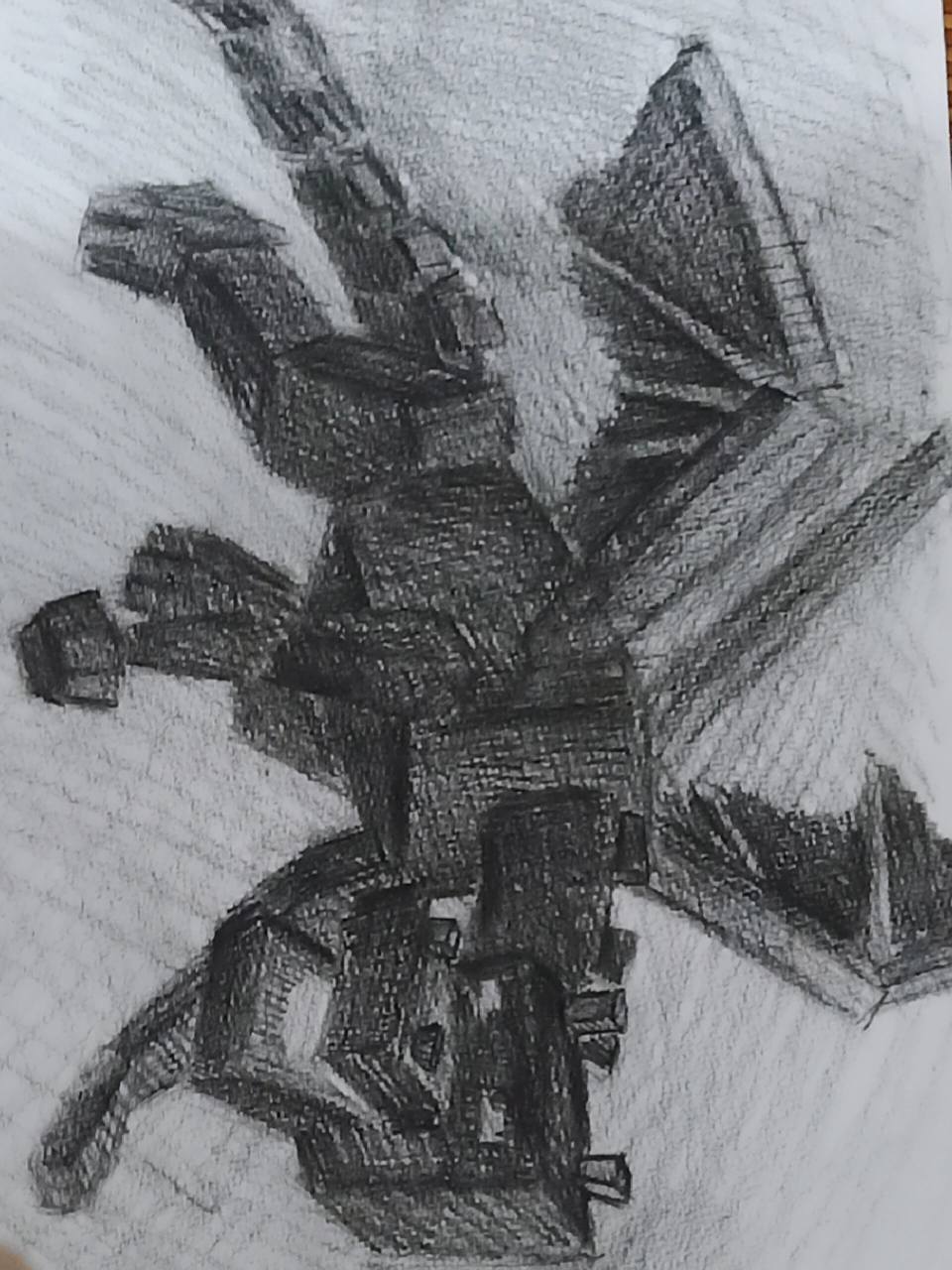 费了几小时画的末影龙