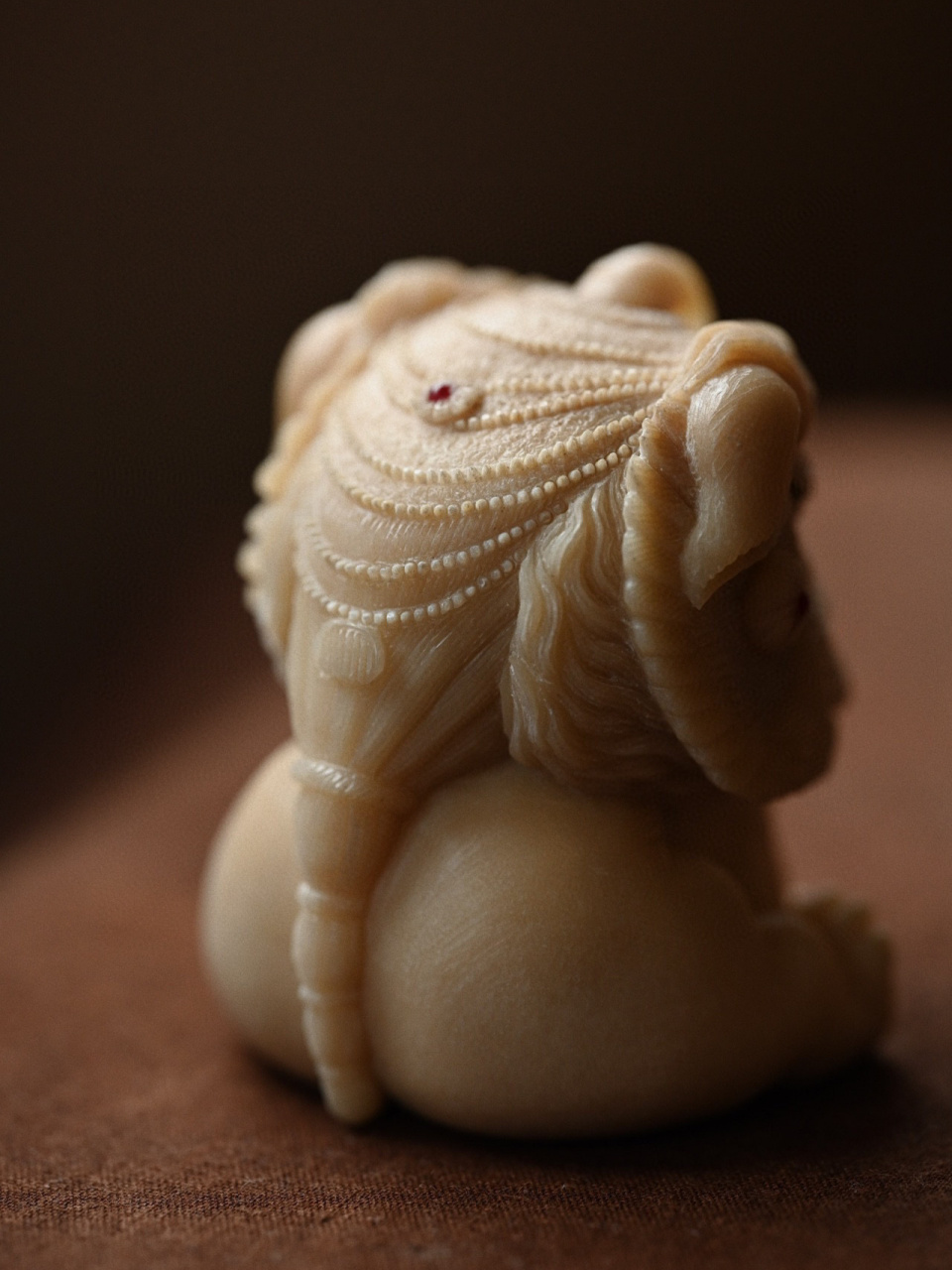 鹿角玉化料唐狮子#鹿角根付# #文玩# #茶宠