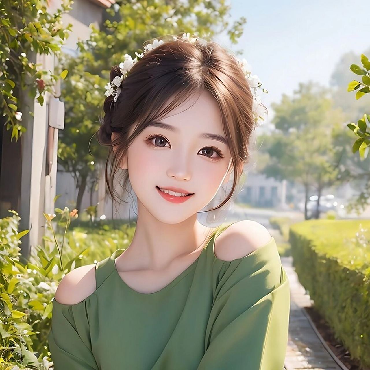 手绘头像卡通可爱女生头像夏季微信头像 可爱女生夏季手绘头像,最近改