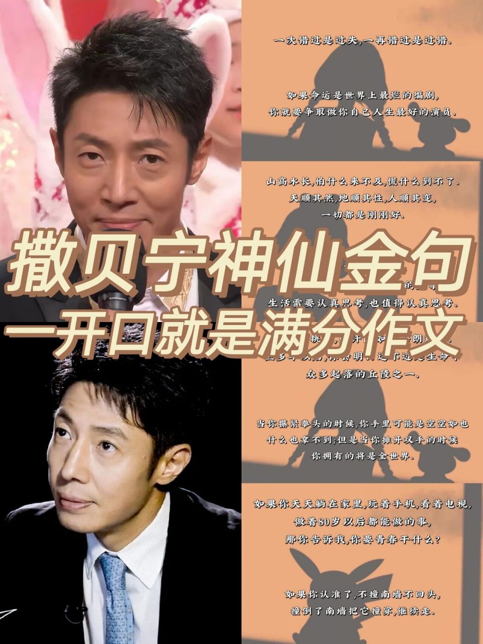 撒贝宁神仙金句97一开口就是满分作文