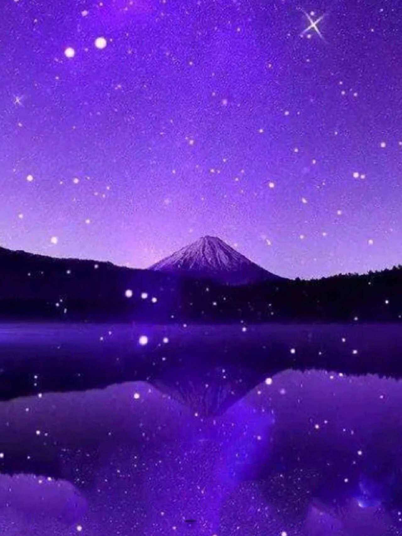 紫色系星空头像@那股染在绿色中的水的动态