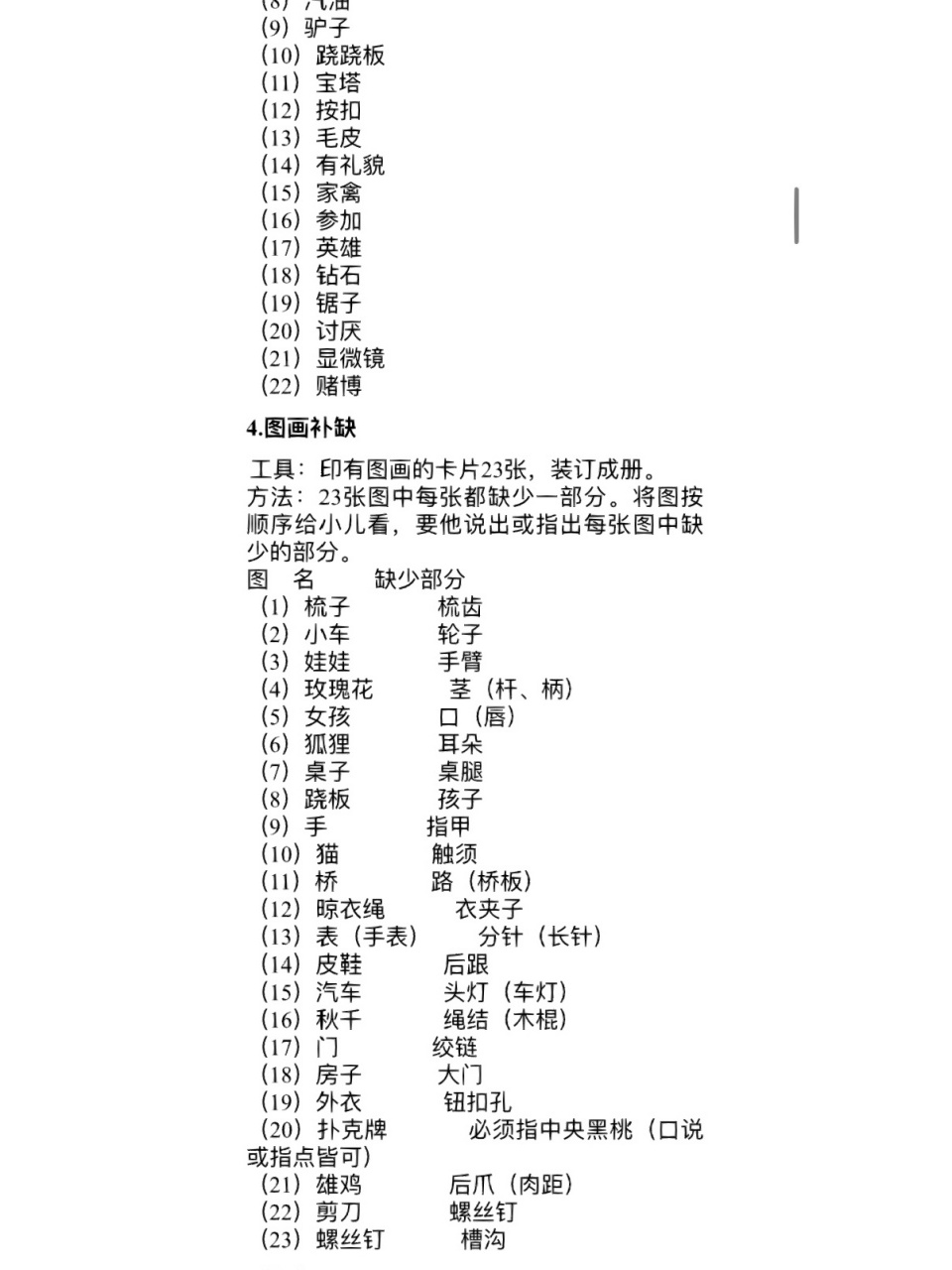 韋氏學齡前及初小兒童智力測驗量表 韋氏學齡前及初小兒童智力測驗