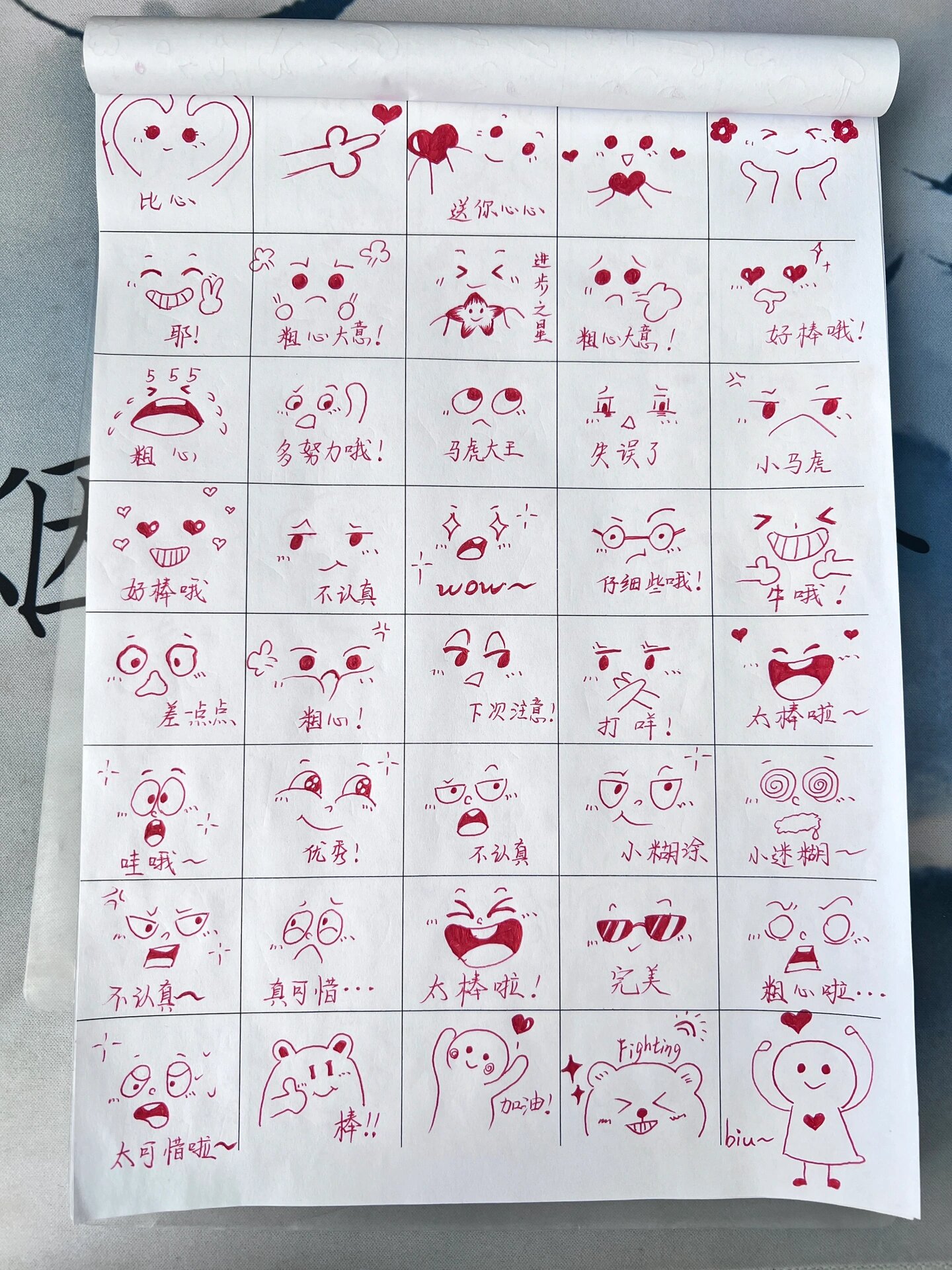 最全批改作业小表情