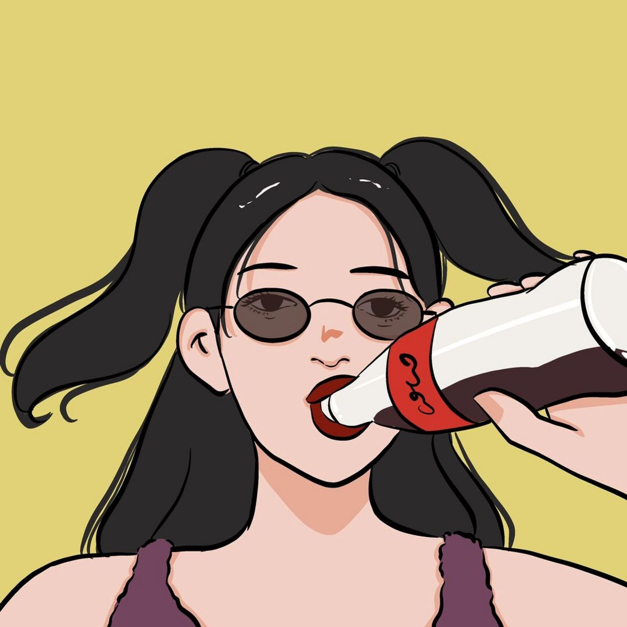 插画 | 头像 |快乐肥宅水 可乐04 图片可做个人头像,个人壁纸 92