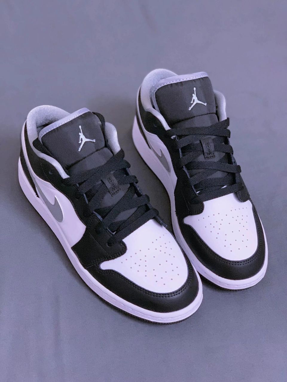 【夏日必入】aj1 影子灰 低帮 黑白灰经典配色 air jordan 1 low 黑白