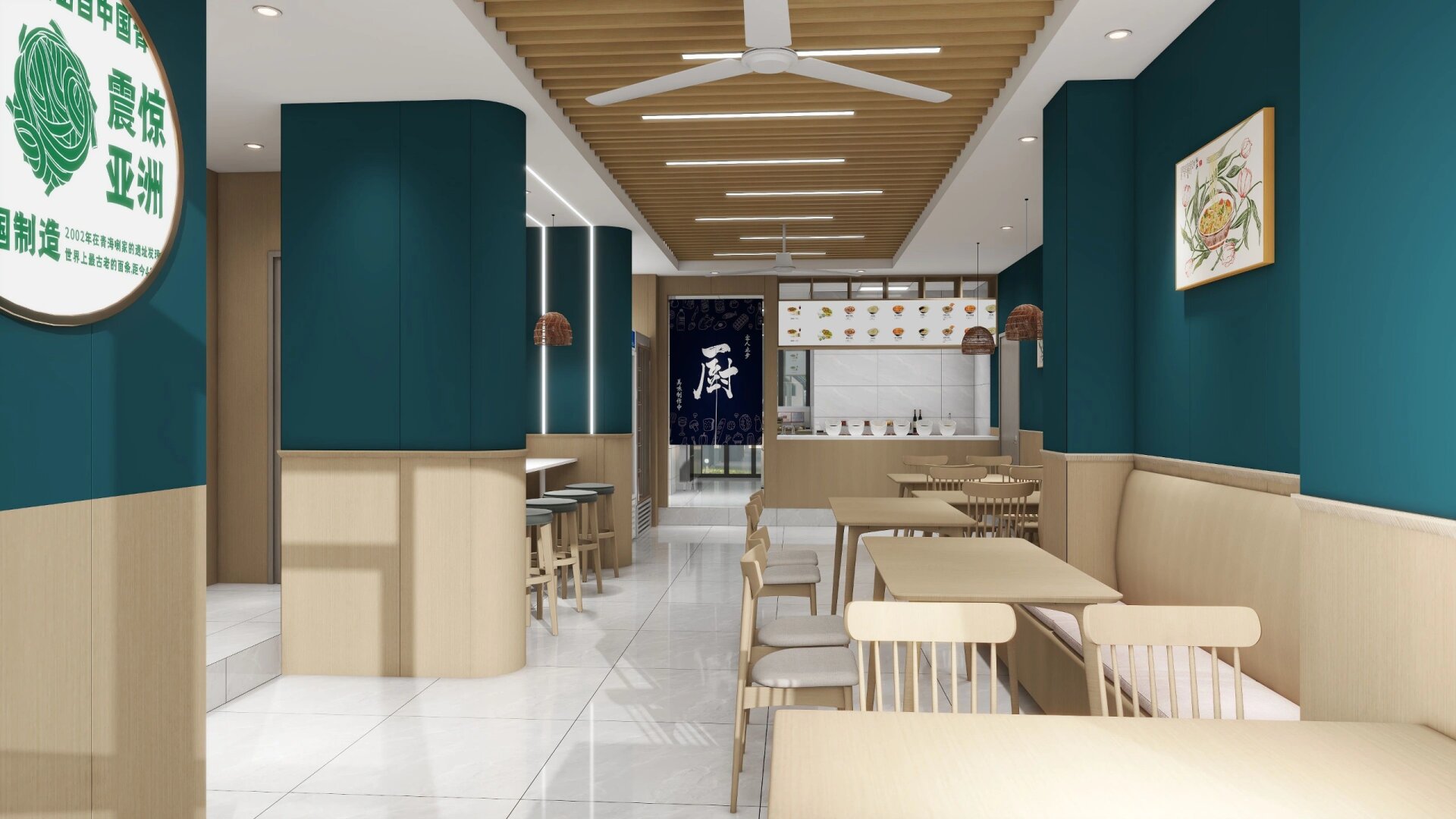 兰州拉面馆装修设计