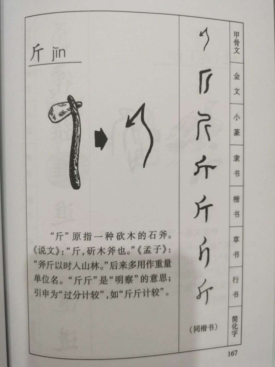 斤象形字图片