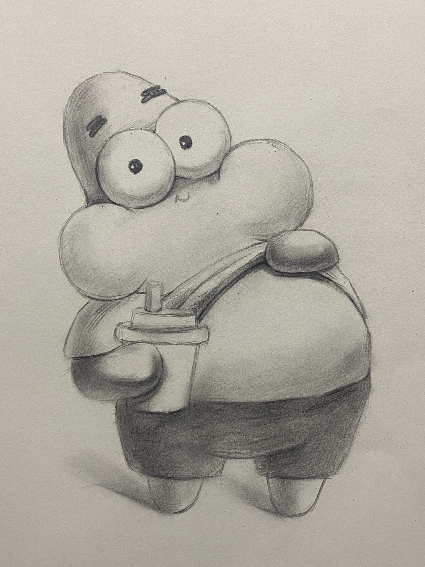 派大星|趣味素描|卡通素描