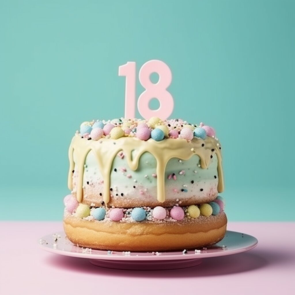 分享一组18岁生日蛋糕图