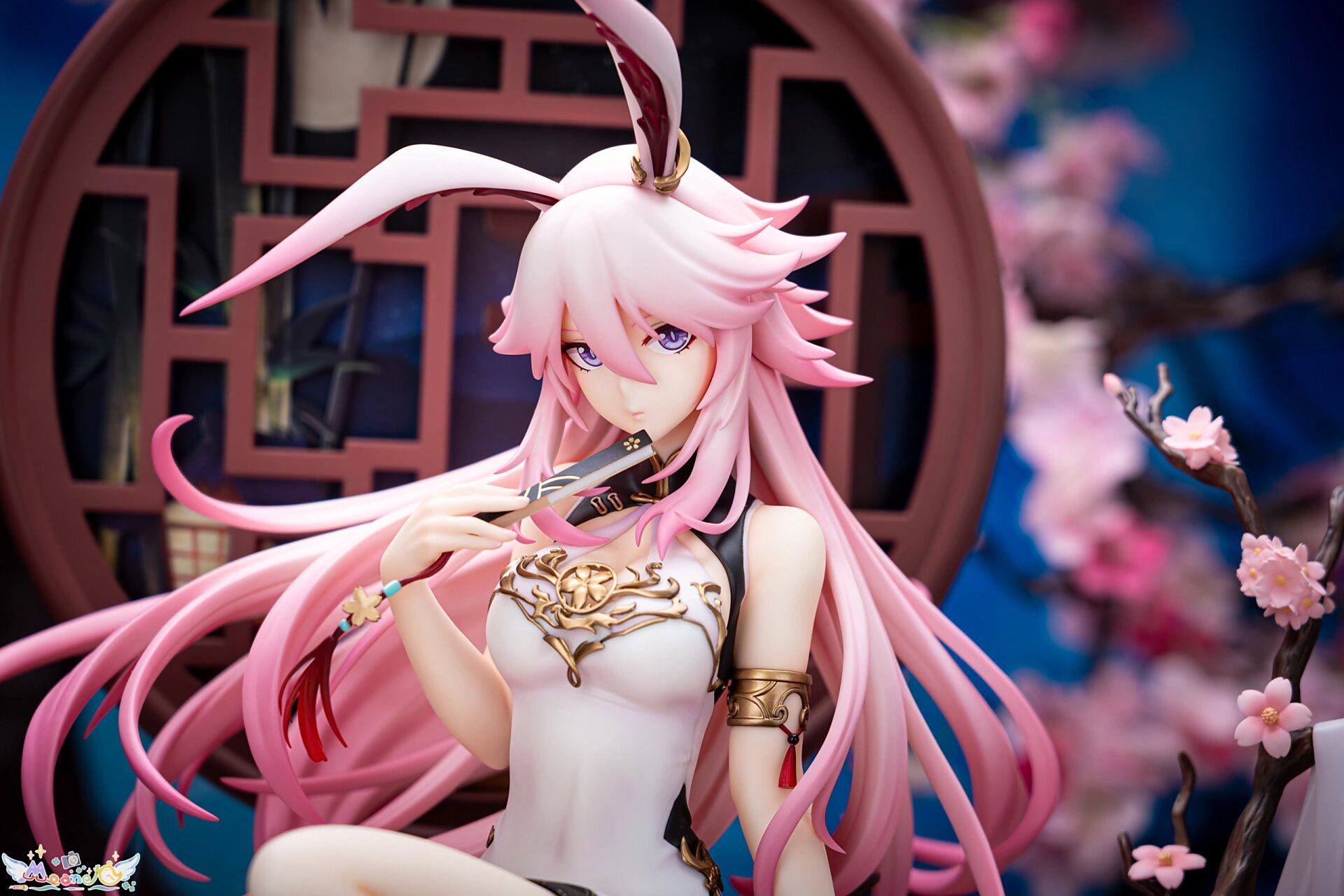 1/4旗袍八重樱首次实物亮相 "偷偷潜入了手办公司内部悄悄实拍了一波!