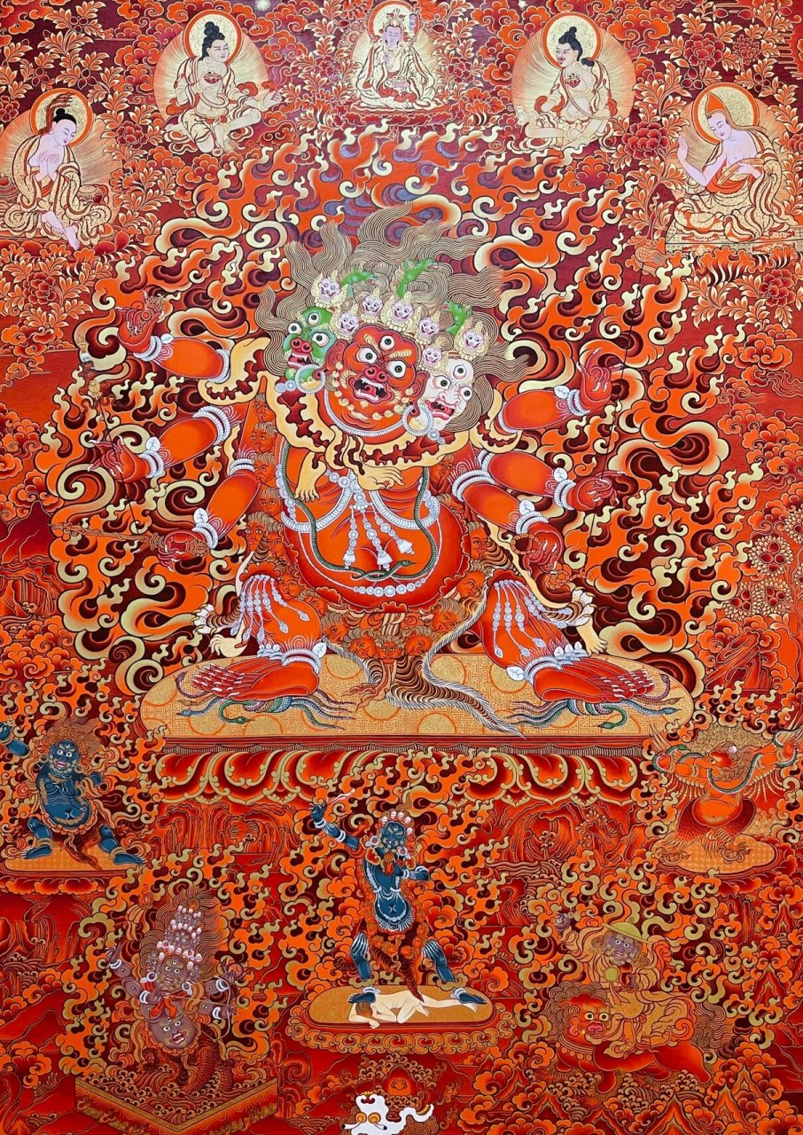 马头明王 马头明王即马头金刚,也叫马头观音,马头观自在.