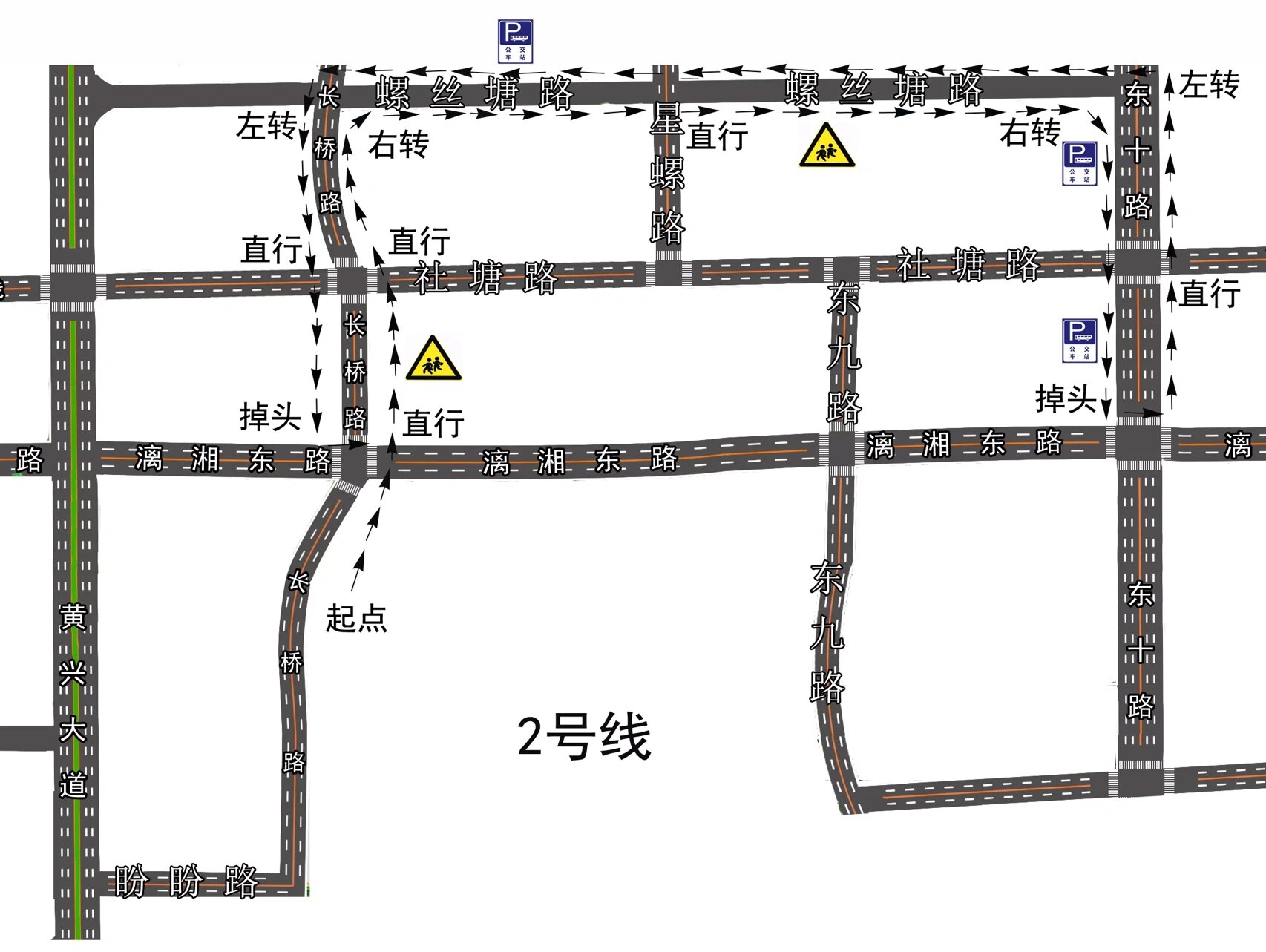 星沙考场科目三线路图图片