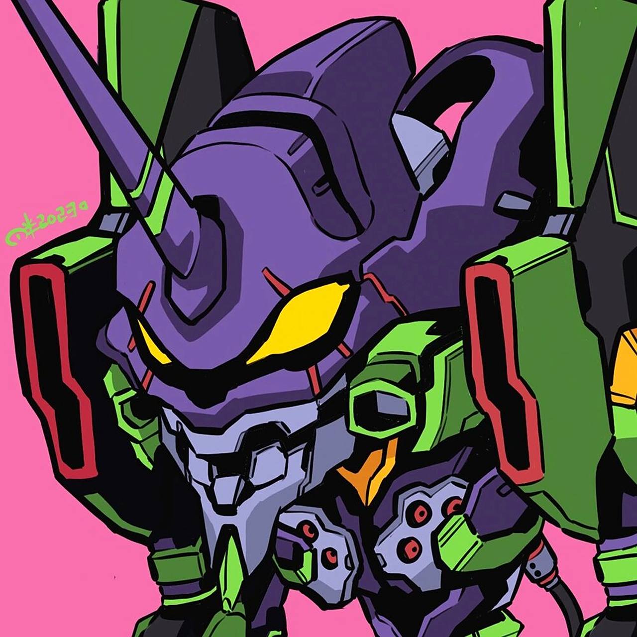 【头像】eva系列 初号机,还没暴走的