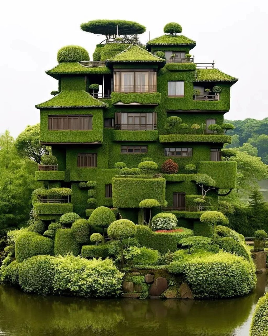 绿色城堡98,太治愈了7815 #小木屋# #家居美学# #治愈自己