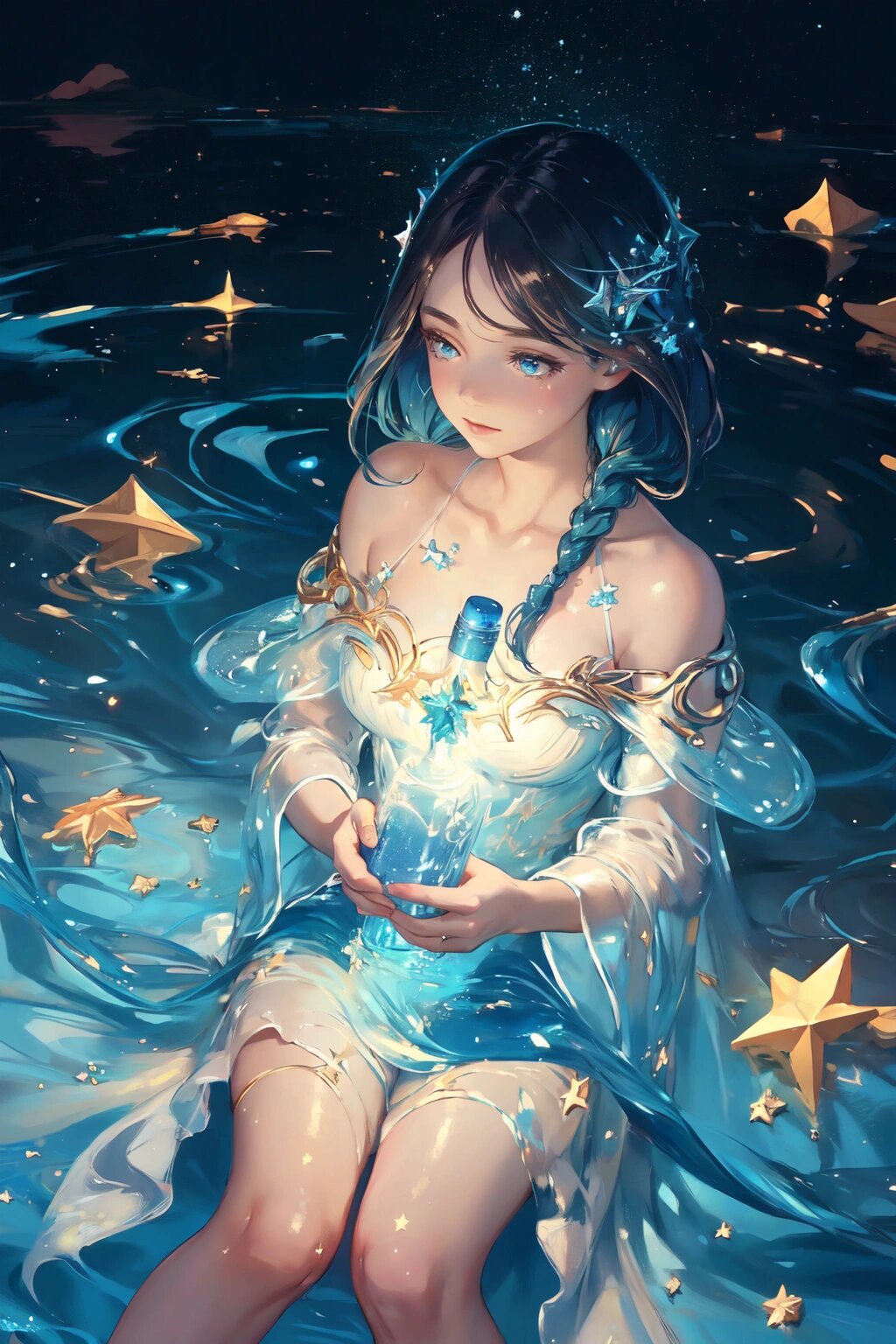 十二星座|水瓶座♒️穿上水做的衣服|壁纸