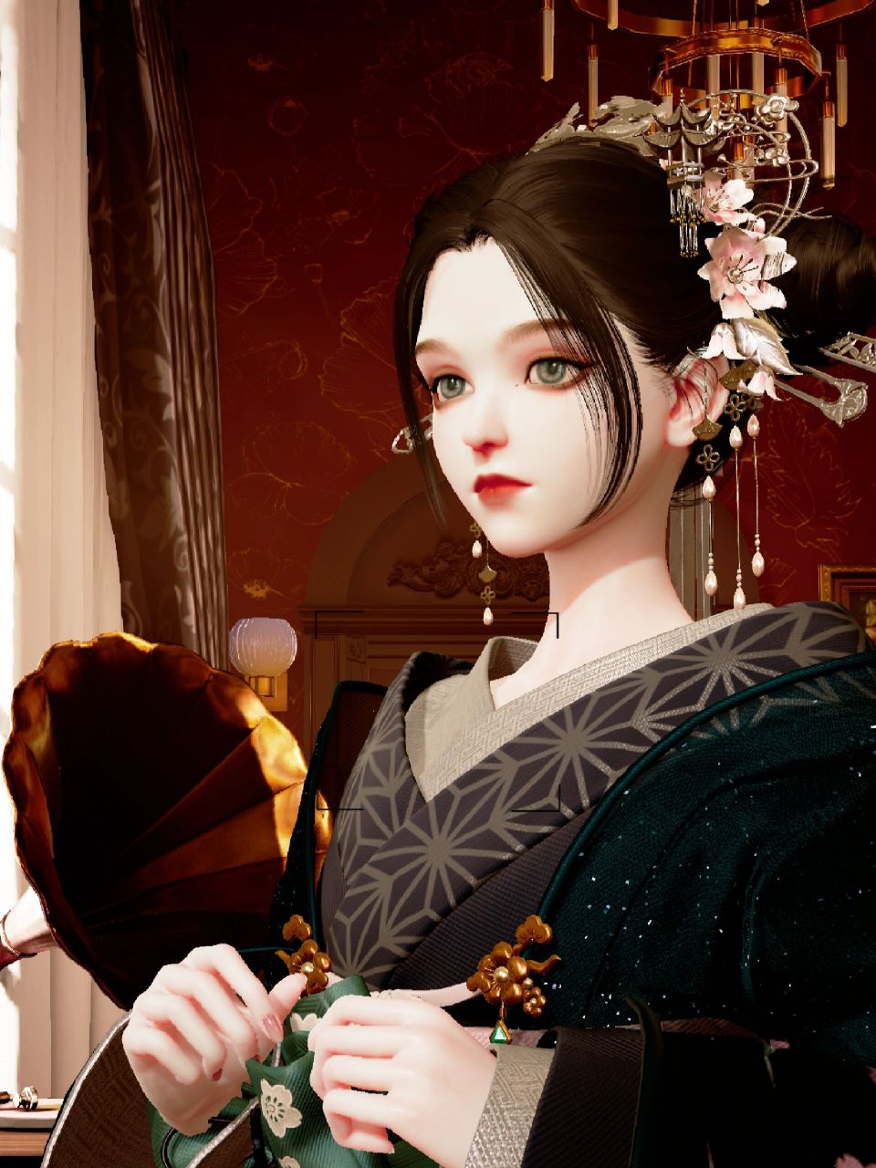 【以闪亮之名|捏脸】大正罗曼史 国服id:307585 台服id:840186 眉妆