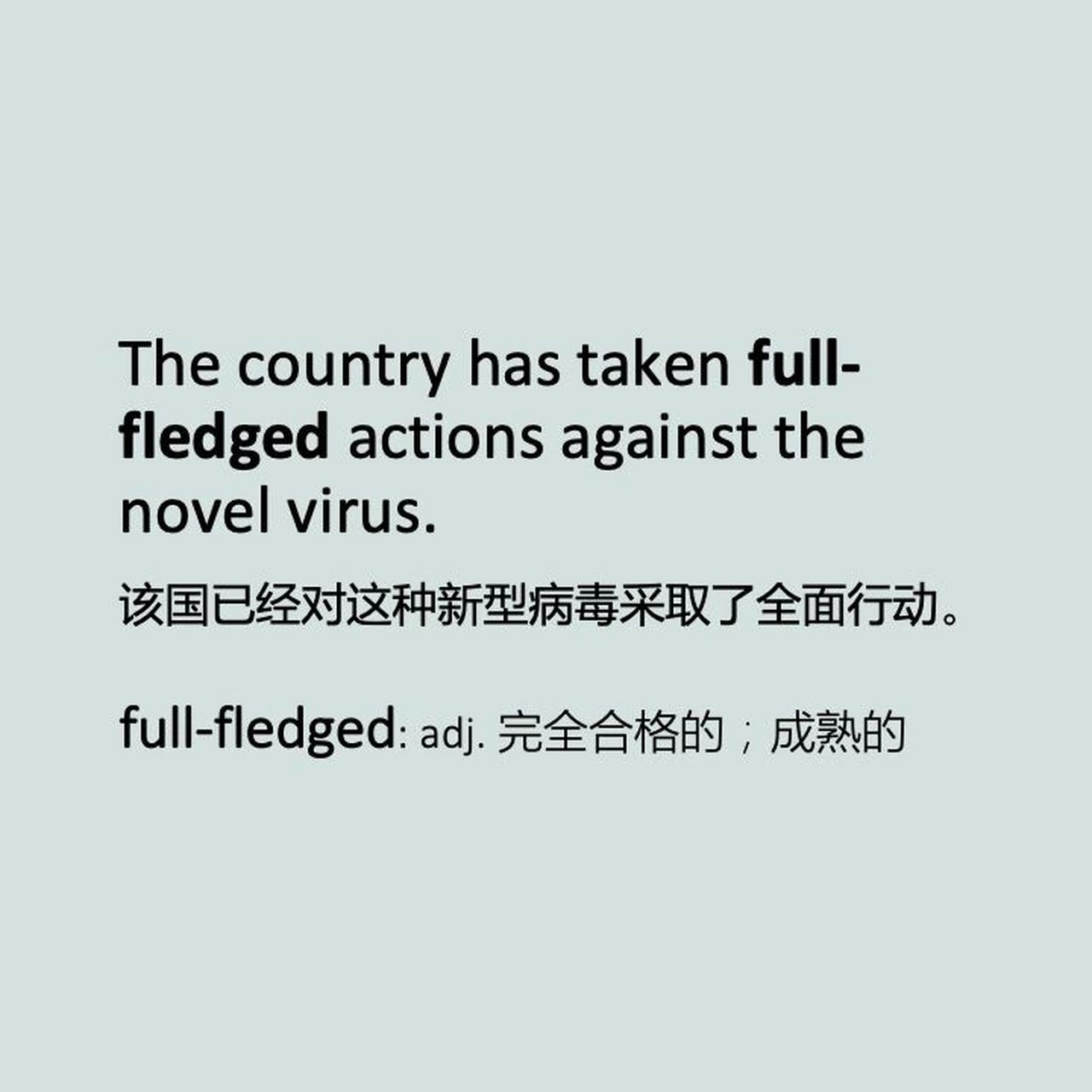 full-fledged是什么? 英语中表达"完全合格的;成熟的"的一种方式.