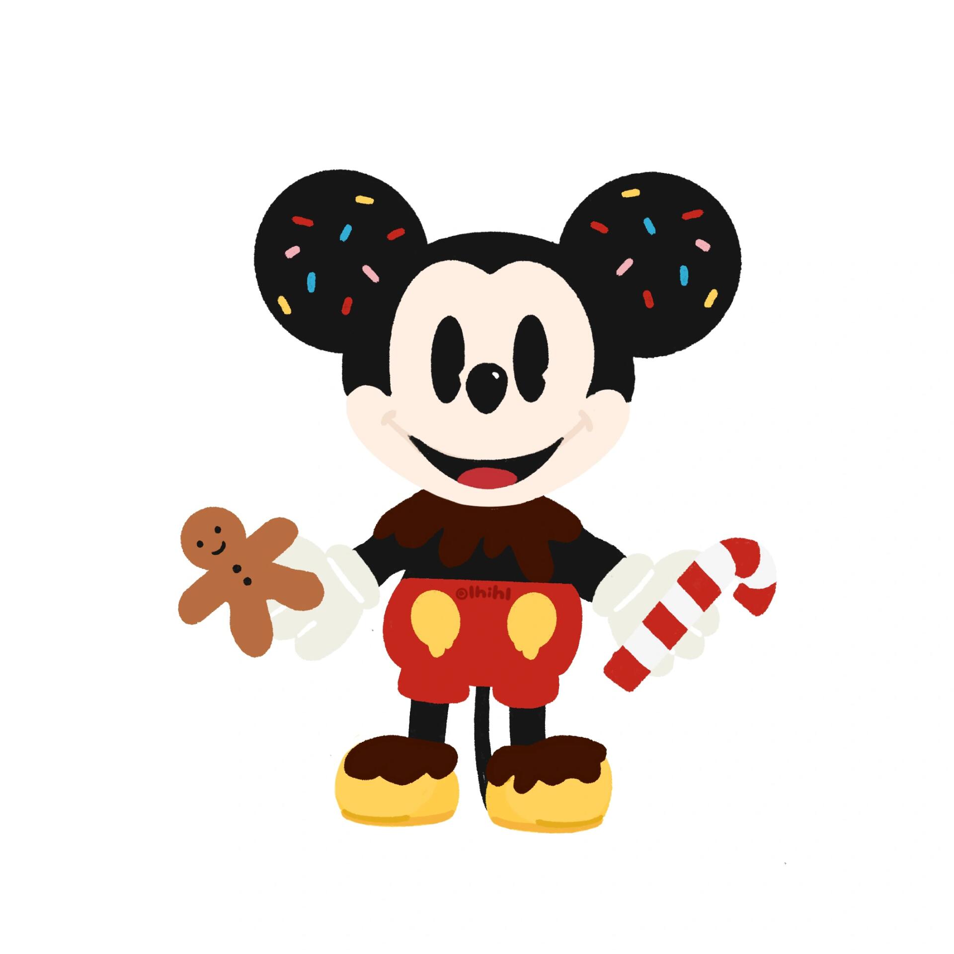 米奇头像来啦|79 mickey米老鼠可爱手绘95
