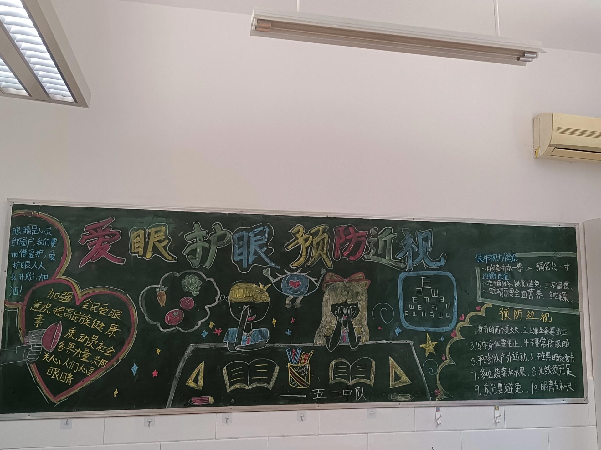 预防近视,爱眼护眼黑板报,手抄报