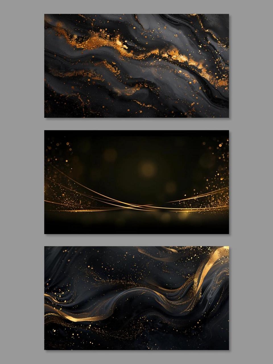 组绝美黑色鎏金背景图⭐️ 🦋🦋🦋 黑金配色真的自带高级感