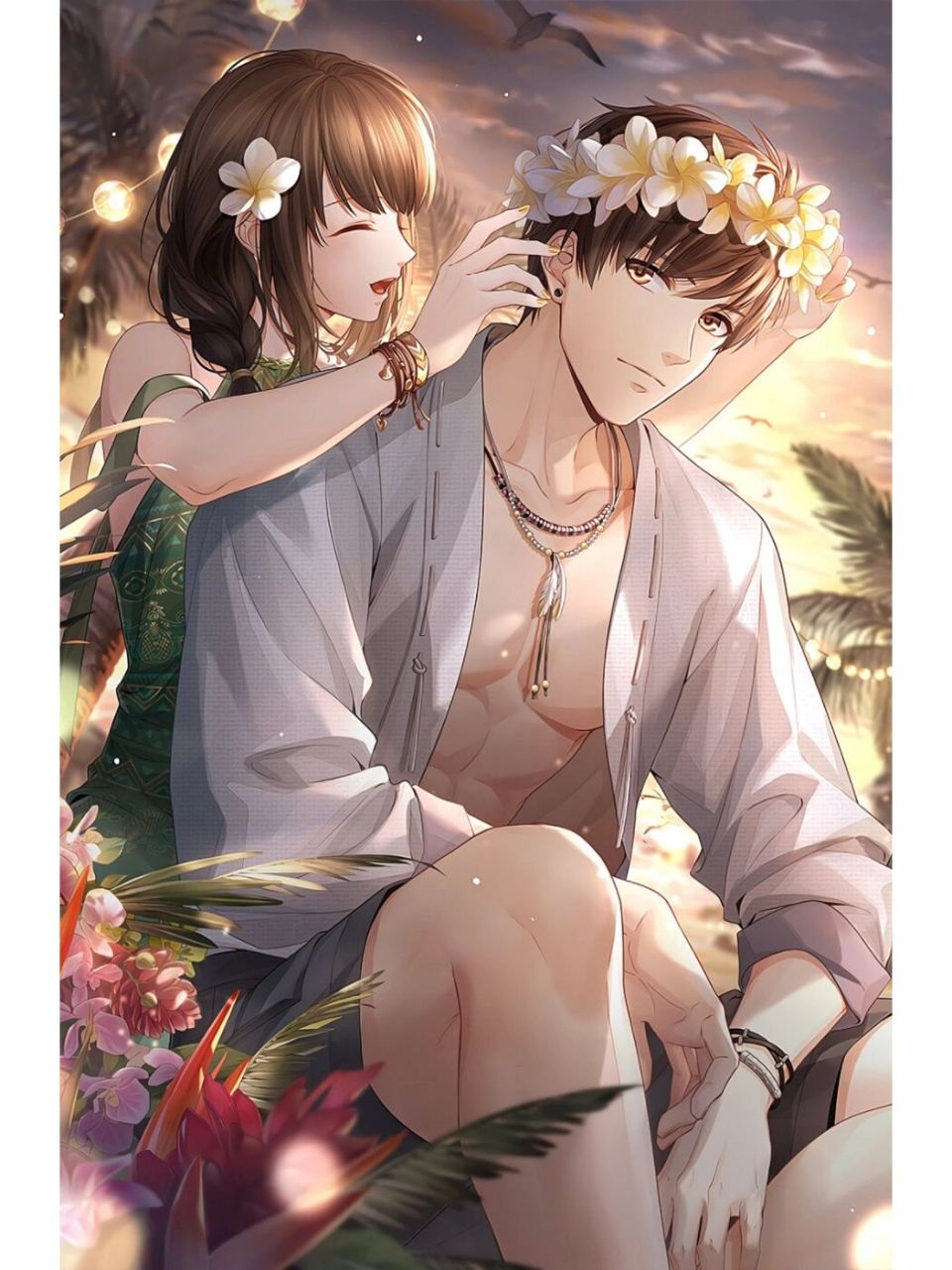 情侣图片,男女动漫,关系卡底图,动漫图片 唯美动漫情侣底图