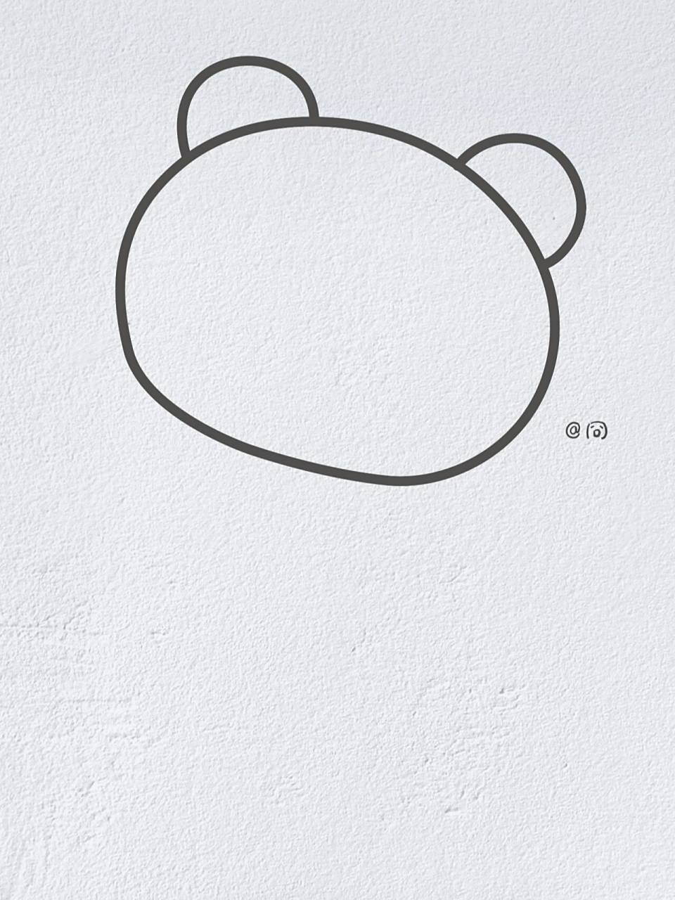 动物简笔画之可爱的大熊猫(内附过程图)