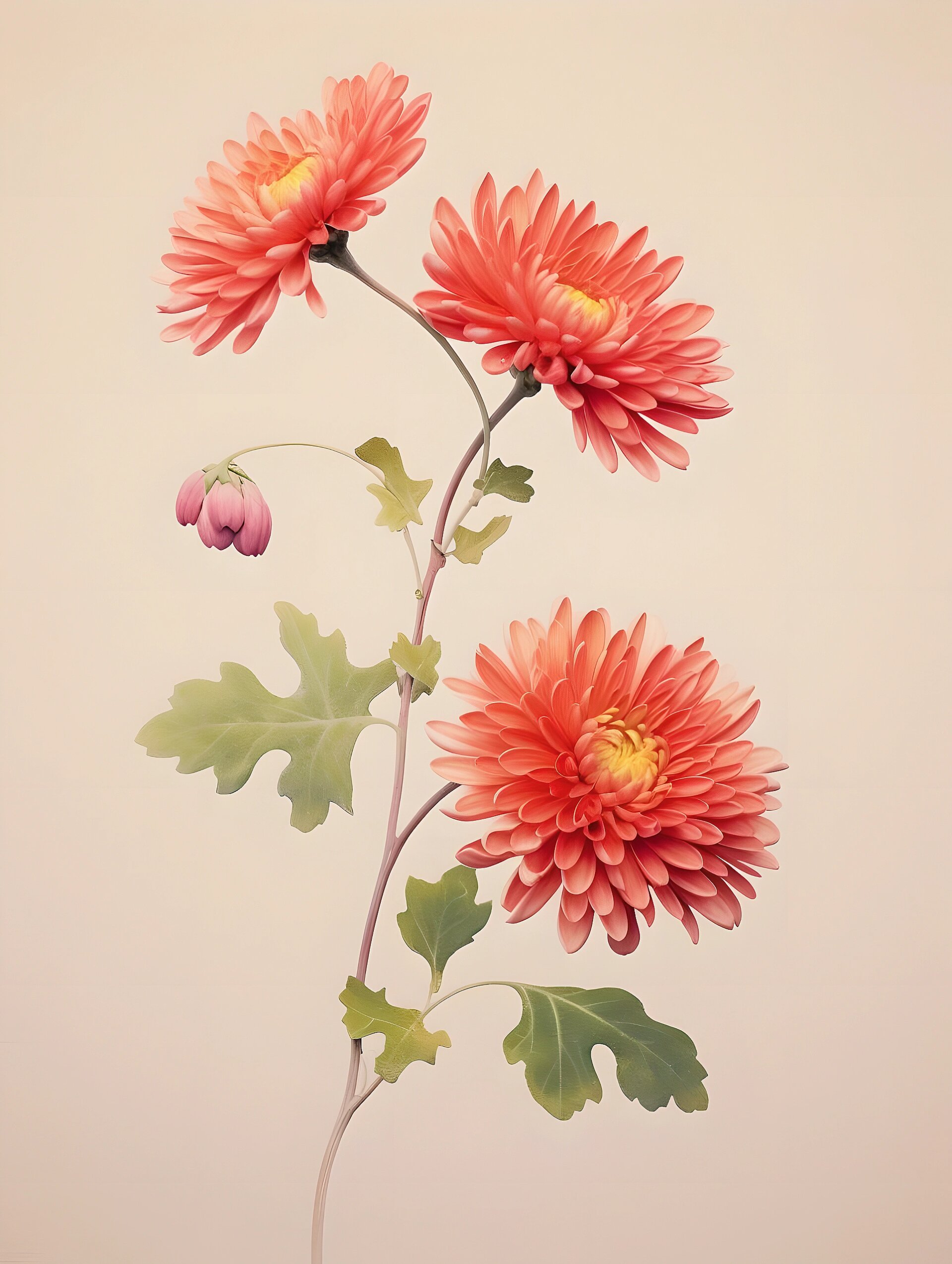 绘画素材265—菊花  搞得就是艺术        02