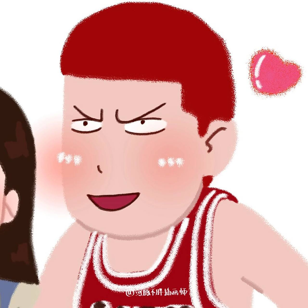 情侣头像# #情侣头像分享# #樱木花道# #赤木晴子# #灌篮高手