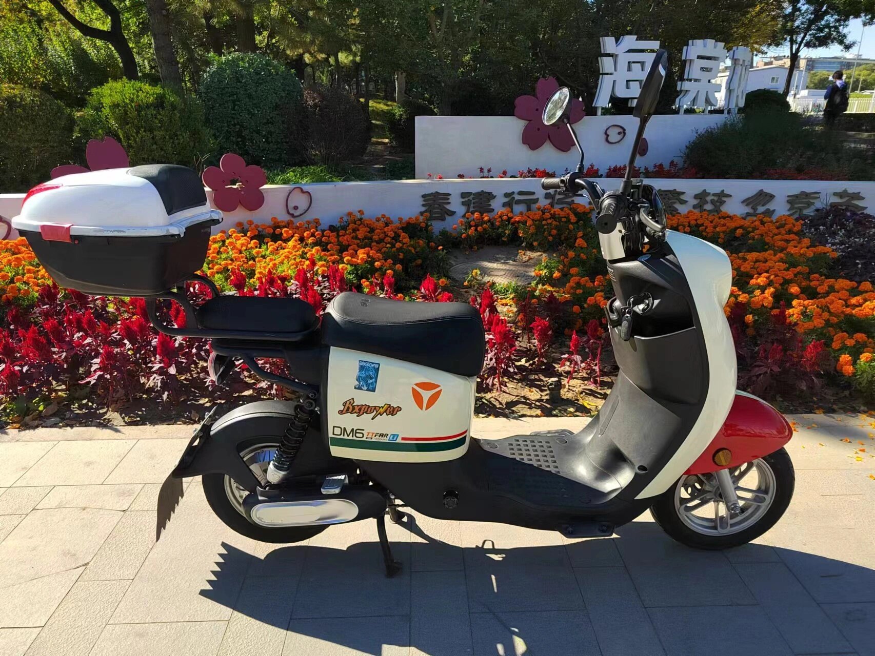 雅迪冠能dm6电动车,48v24a锂电池,续航65公  雅迪冠能版dm6电动自行车