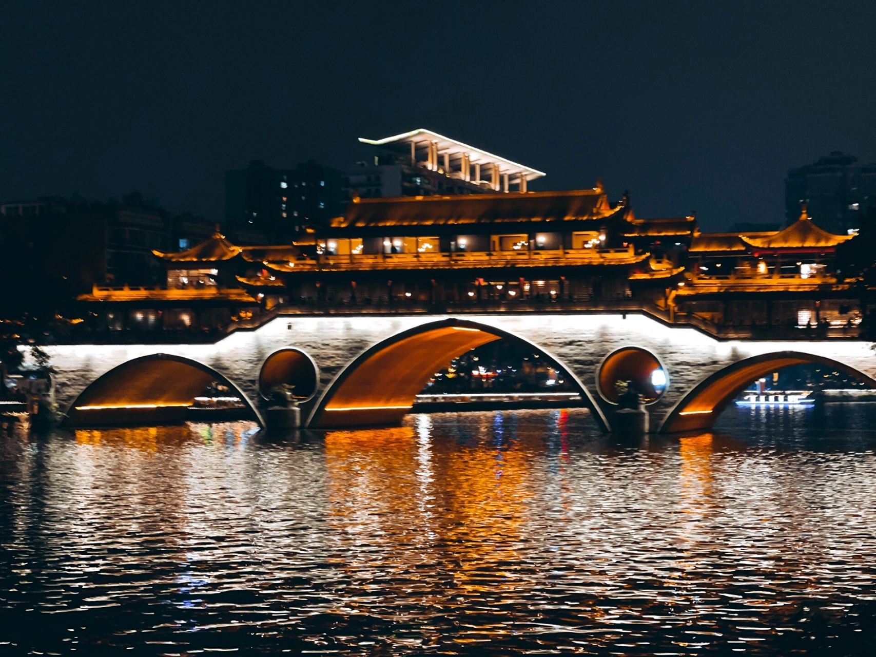 99九眼桥|夜游锦江,观赏夜景 和我在成都的街头走一走,吹吹九眼桥的