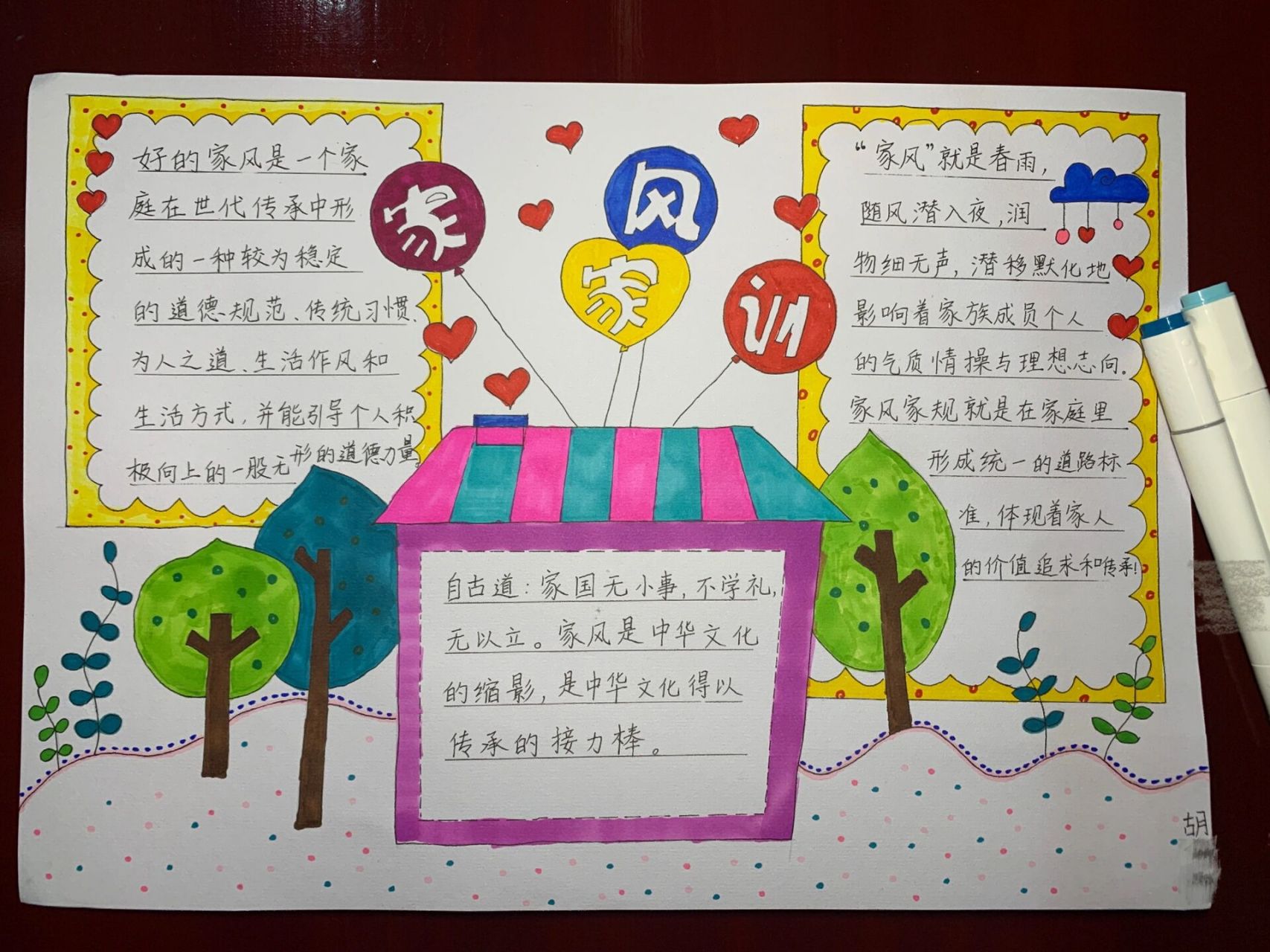 手抄报《家风家训我传承》 91小钻直肠翻车事故 一天,我跟小钻还有