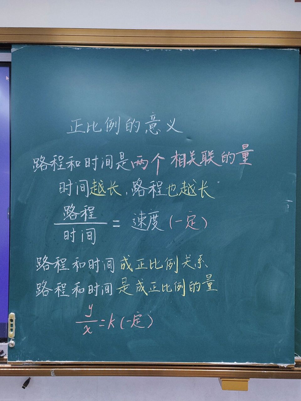 《正比例的意义》板书设计与教学反思 教学反思: 96本节课的内容对