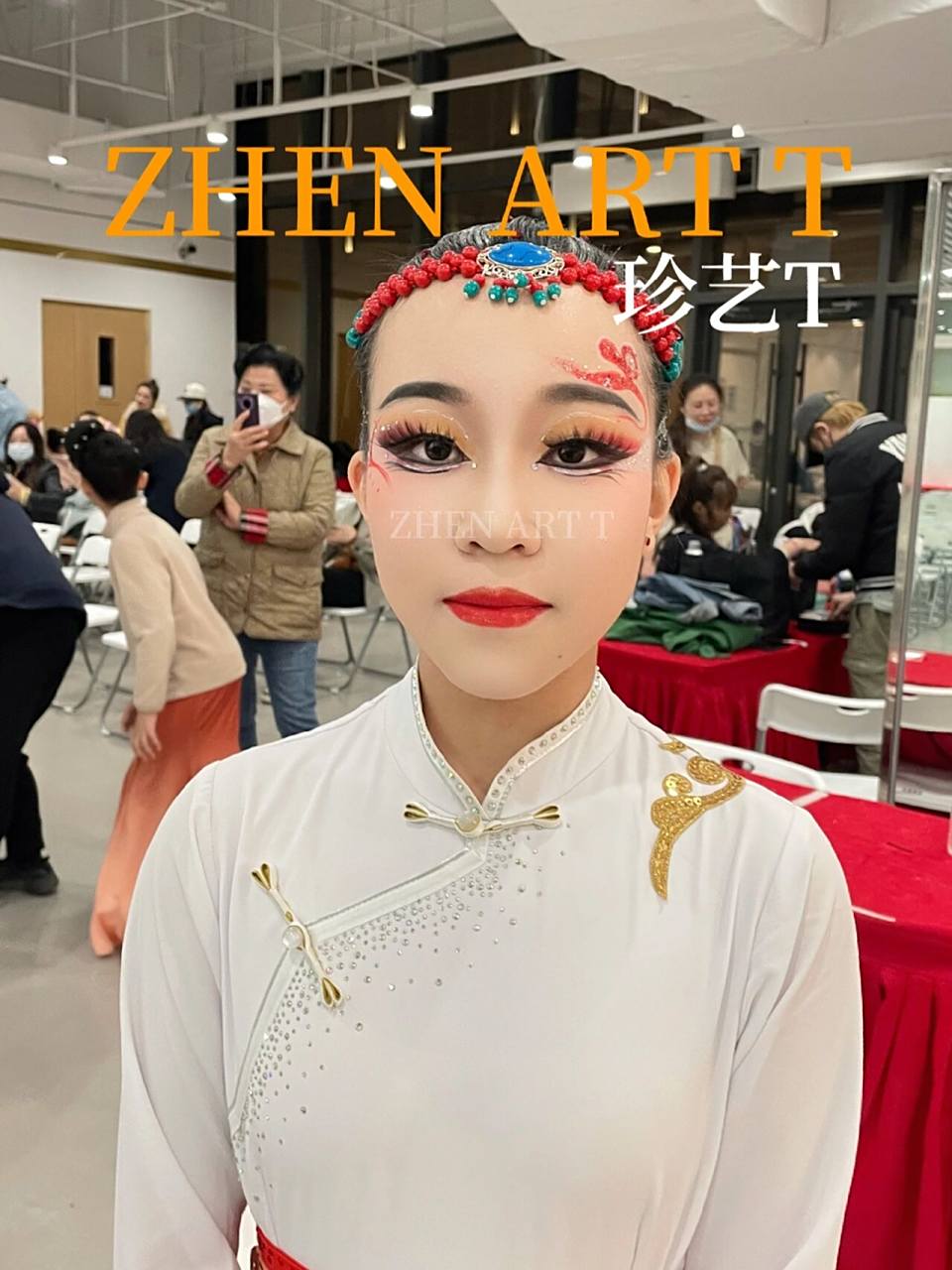 蒙族舞(牧野神韵)妆容 蒙古舞,牧野神韵妆容图.          art t