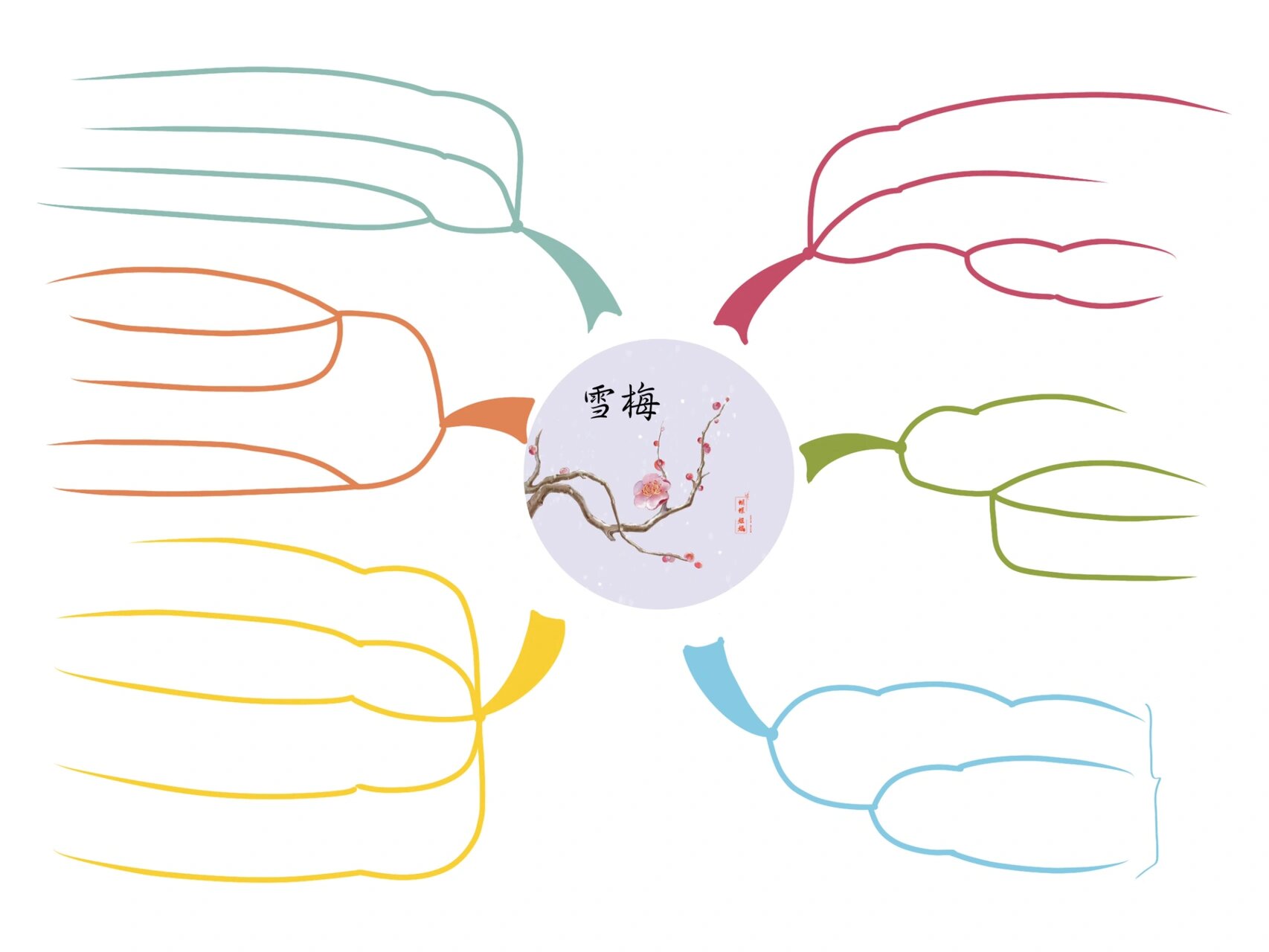 四语上|9古诗三首《雪梅》思维导图