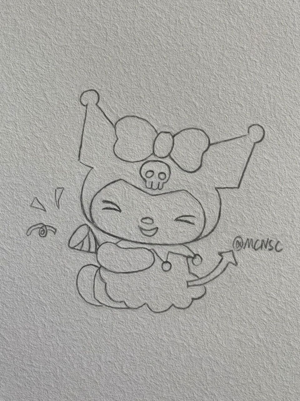 库洛米简笔画教程来啦家人们! 撒花撒花,庆祝一下自己破1w啦!