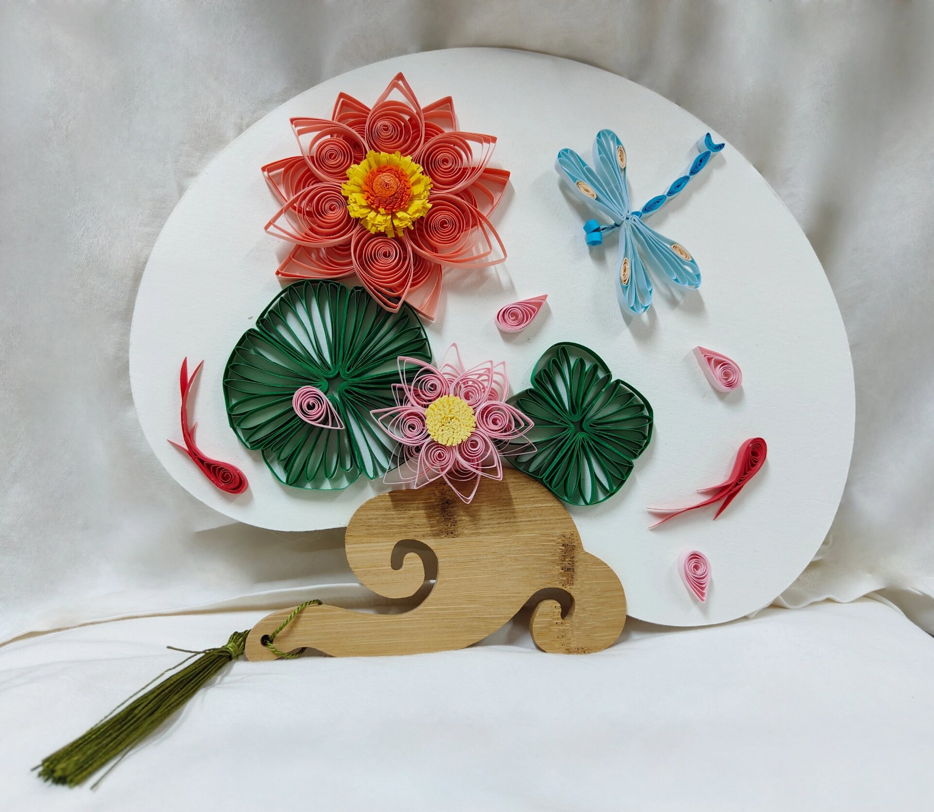 衍纸手工作品 春夏秋冬系列    出多少钱合适啊家人们